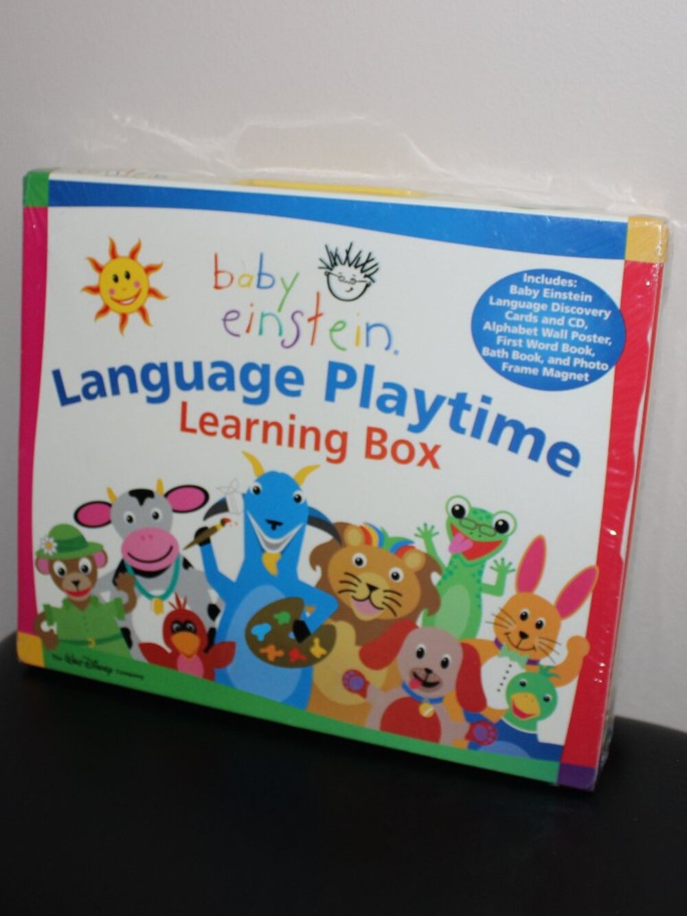 2004 Baby Einstein Language Playtime Learning Box Set + Language Discovery Cards